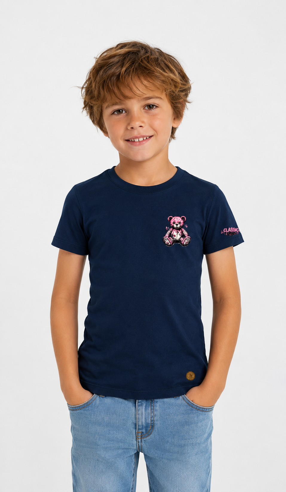 CAMISETA KIDS OSO ROSA PEQUEÑO