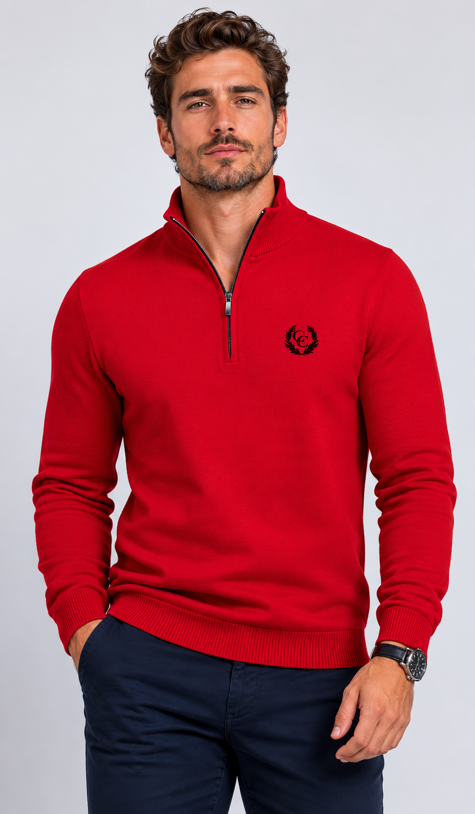JERSEY 1/4 CREMALLERA HOMBRE