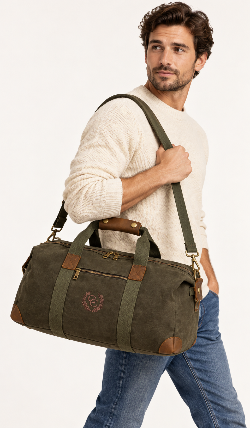 Bolsa Heritage de tela encerada